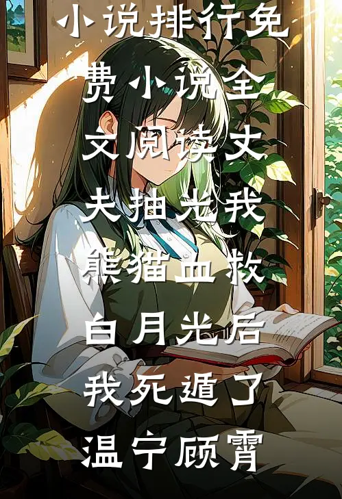 丈夫抽光我熊猫血救白月光后，我死遁了温宁顾霄热门小说排行_免费小说全文阅读丈夫抽光我熊猫血救白月光后，我死遁了温宁顾霄