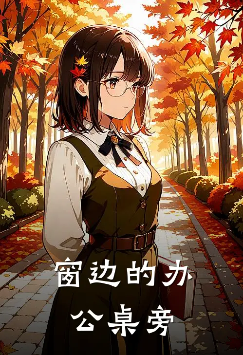 窗边的办公桌旁