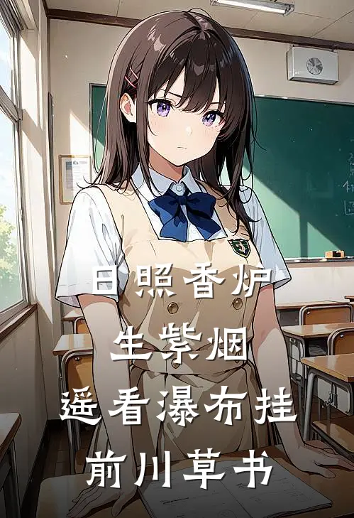 日照香炉生紫烟,遥看瀑布挂前川草书