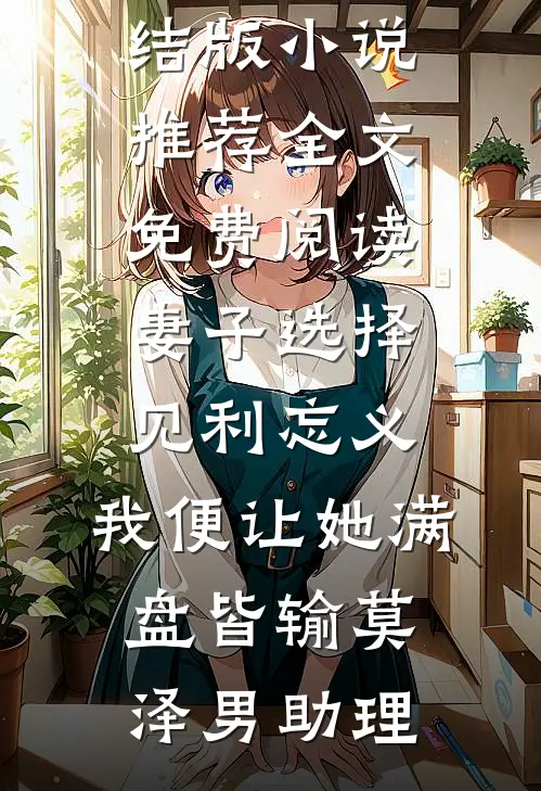 妻子选择见利忘义，我便让她满盘皆输莫泽男助理完结版小说推荐_全文免费阅读妻子选择见利忘义，我便让她满盘皆输(莫泽男助理)