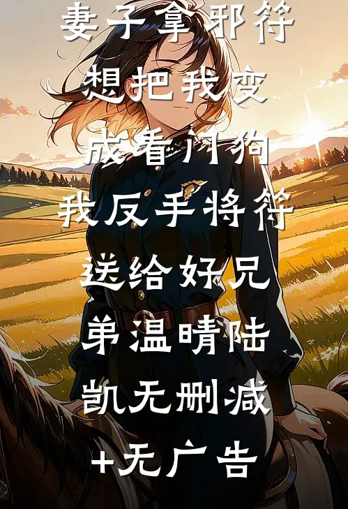 妻子拿邪符想把我变成看门狗，我反手将符送给好兄弟温晴陆凯无删减+无广告