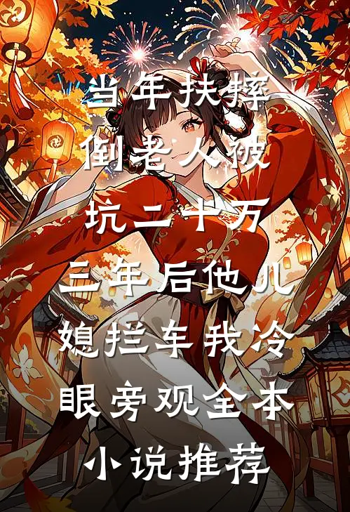当年扶摔倒老人被坑二十万，三年后他儿媳拦车我冷眼旁观全本小说推荐